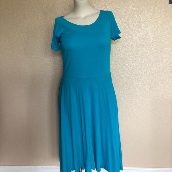 New Soft Surroundings Hi-Low Asymmetrical Maxi Midi Knit Dress S Blue - Picture 1 of 8